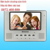 Bộ chuông cửa hình màu có dây Dimansi T-708C + T01C